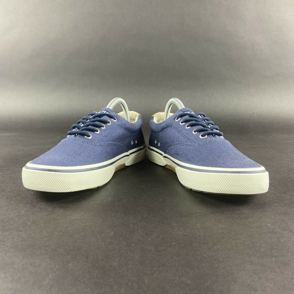 Sperry Men's Halyard CVO Navy Blue Twill Lace Up Casual Shoes Size 8 M - Picture 8 of 10
